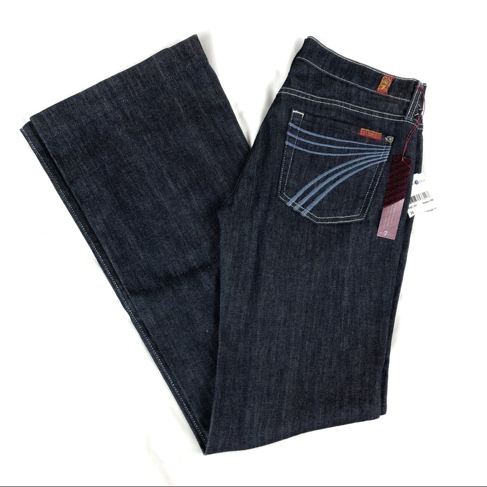 NWT 7 For All Man Kind Dojo Jeans Size 28